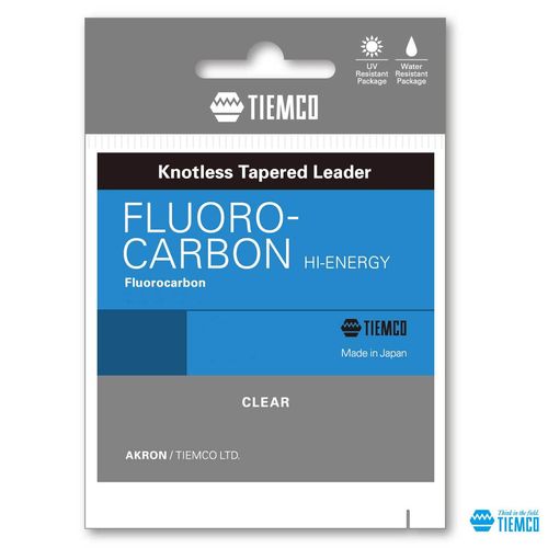 TIEMCO -  AKRON FLUOROCARBON HI ENERGY KNOTLESS TAPERED LEADER