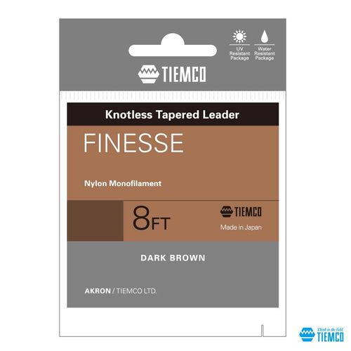 TIEMCO -  AKRON FINESSE KNOTLESS TAPERED LEADER